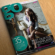InDesign go creativity magazine template preview